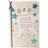 Multiple Stars Design Dad Birthday Card