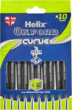 Curve Black Ballpoint Pens - Pack of 10 | Smooth Everyday Writing Pens