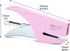 Rapesco SP-64 Stapling Plier (64-6/4mm & 21/4mm) - Candy Pink