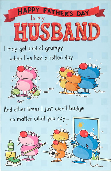 Grumpy Husband Funny Father's Day Card