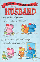 Grumpy Husband Funny Father's Day Card