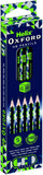 Helix Oxford Geo HB Pencils – Pack of 5 Green | Premium Graphite Pencils for School & Office