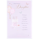 Light Pink Design Daughter Birthday Cards