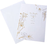 Contemporary Floral Design Sympathy Card