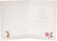 For A Wonderful Granddaughter Snowman Design Christmas Card
