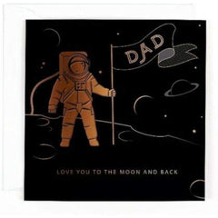 Dad Love You to The Moon and Back Astronaut Design