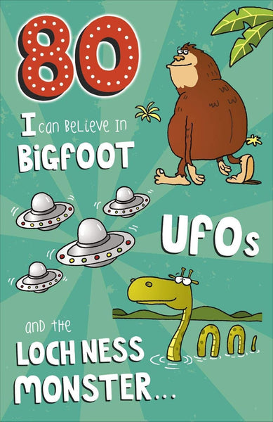 Age 80 Humour Card