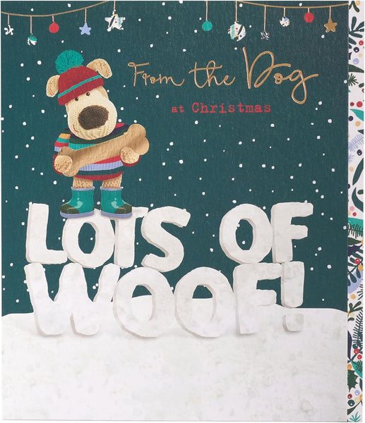 Boofle From The Dog Lots Of Woof Cute Christmas Greeting Card