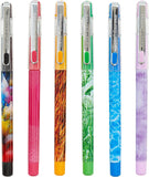 Helix Oxford Illusions Gel Pens - Assorted Colours Pack of 6 | Smooth Colour Ink for Writing & Drawing