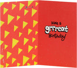 Cartoon Dog Design with Badge 11th Birthday Card