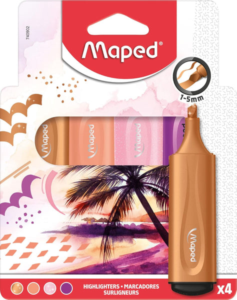Assorted Themed Highlighters – Pack of 4 | Fun & Colourful Highlighter Pens for School & Study