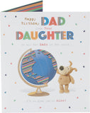 Boofle Birthday Card for Dad from Your Daughter - Cute Design