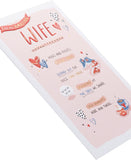 UK Greetings Valentine's Day Card For Wife - Cute Light Pink Design
