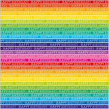 Rainbow Stripe Gift Wrap 2 Sheets & 2 Tags