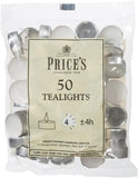 Unscented White 50 Tealight Candles