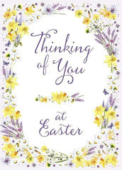 Open Easter Flowers And Butterflies