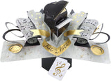 Piano Pop Up Greeting Card Just A Note Birthday Or Any Occasion 3D Cards