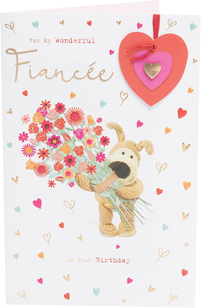 Cute Design Boofle Fiancée Birthday Card