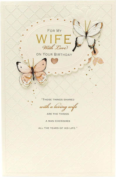 Loving Wife Heartfelt Birthday Card