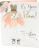 Prom Congratulations Card Glitter Finish