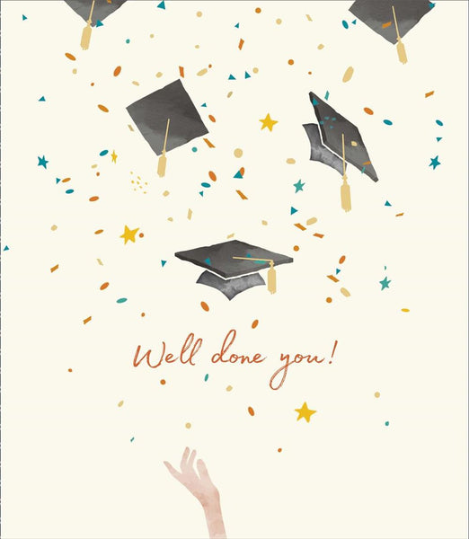 Well Done & Congratulations Card – Graduation Celebration Greeting