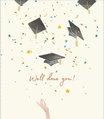 Well Done & Congratulations Card – Graduation Celebration Greeting