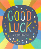 Multicolour Design Good Luck in Your Exams Card