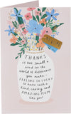 Flower Vase Design Mum Birthday Card