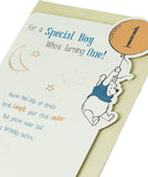 Disney Winnie The Pooh Baby Boy 1st Birthday Card