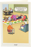 Funny Age Cartoon Birthday Card
