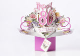 3D Pop Up 80th Birthday Cards
