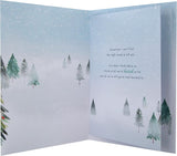 Hallmark Boxed Christmas Card for Fianc�e - Classic Winter Scene with Tree Design