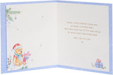 UK Greetings Disney Winnie the Pooh Son's First Christmas Card - Pooh & Piglet Design