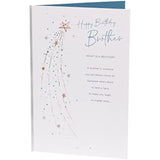 Birthday Card for Brother with Envelope - Lovely Design with Shooting Star