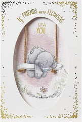 Tatty Teddy Birthday Card – Cute Bear on Swing Design