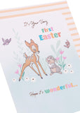 Disney 1st Easter Card for Baby Boy/Girl – Adorable Bambi & Thumper Design