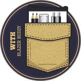 Blazer Buddy Essential Stationery Set with Compact Clear Pencil Case Fits in School Blazer Pocket