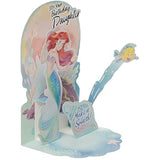 Disney Ariel & Flounder Design Daughter Birthday Card