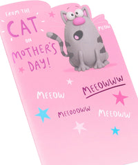 Funny Mother's Day Card from The Cat – Cute Cartoon Design for Cat Lovers
