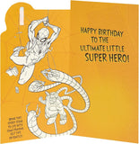 Marvel Spider Man Birthday Card with Badge