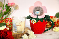 Tatty Teddy Hand Painted Ceramic Strawberry Mug and Plush Bear Gift Set