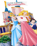 Disney Princess Granddaughter Build Your Own Castle and Includes Stickers! Birthday Card