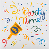 Multicoloured in 2 Vibrant Designs Pack of 10 Party Invitation Cards