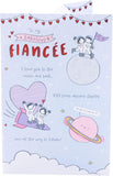 UK Greetings Valentine's Day Card For Fianc�e - Cute Sketch Design