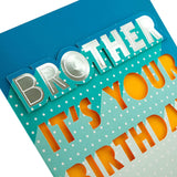 Hallmark Large Birthday Card for Brother - Contemporary Text Based Design, Multicoloured (ECM25558328)