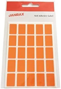 Orange 12 x 18 mm Labels