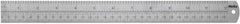 Helix 12" / 30cm Steel Metal Ruler | Dead Length Precision Ruler for School, Office & Workshop