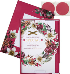 Wreath and Verse Design Someone Very Special Box Christmas Card