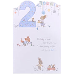 Boy 2nd Birthday Card