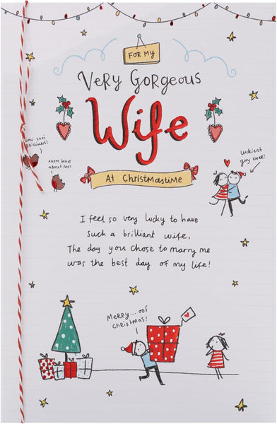Christmas Card for Wife - Sketch Design